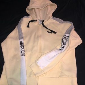 Victoria’s Secret Pink Yellow Full Zip